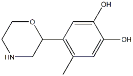 Pyrocatechol, 4-methyl-5-(2-morpholinyl)- (6CI) Struktur