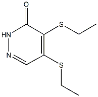 4,5-bis(ethylsulfanyl)-3(2H)-pyridazinone Struktur