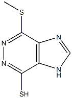 4-(methylsulfanyl)-1H-imidazo[4,5-d]pyridazin-7-yl hydrosulfide Struktur