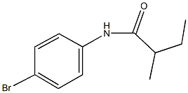 N-(4-bromophenyl)-2-methylbutanamide Struktur