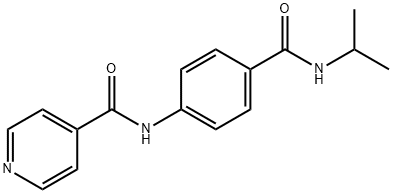 N-{4-[(isopropylamino)carbonyl]phenyl}isonicotinamide Struktur