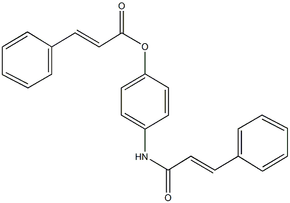 4-(cinnamoylamino)phenyl 3-phenylacrylate Struktur