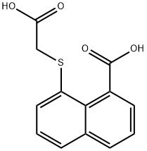 8-[(carboxymethyl)sulfanyl]-1-naphthoic acid Struktur