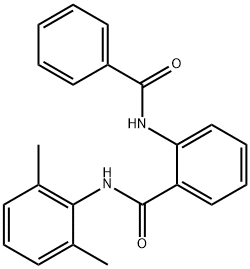 2-(benzoylamino)-N-(2,6-dimethylphenyl)benzamide Struktur