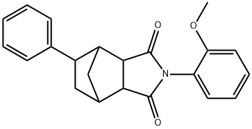 4-(2-methoxyphenyl)-8-phenyl-4-azatricyclo[5.2.1.0~2,6~]decane-3,5-dione Struktur