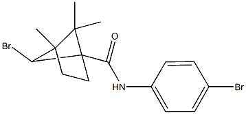 6-bromo-N-(4-bromophenyl)-4,5,5-trimethylbicyclo[2.1.1]hexane-1-carboxamide Struktur