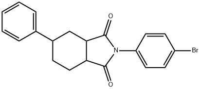 2-(4-bromophenyl)-5-phenylhexahydro-1H-isoindole-1,3(2H)-dione Struktur