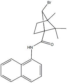 6-bromo-4,5,5-trimethyl-N-(1-naphthyl)bicyclo[2.1.1]hexane-1-carboxamide Struktur