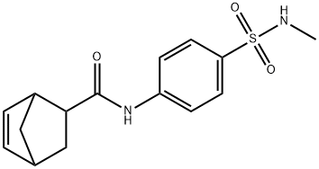 N-{4-[(methylamino)sulfonyl]phenyl}bicyclo[2.2.1]hept-5-ene-2-carboxamide Struktur