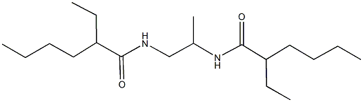 2-ethyl-N-{2-[(2-ethylhexanoyl)amino]-1-methylethyl}hexanamide Struktur