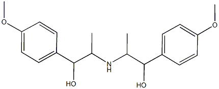 2-{[2-hydroxy-2-(4-methoxyphenyl)-1-methylethyl]amino}-1-(4-methoxyphenyl)-1-propanol Struktur