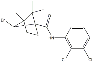 6-bromo-N-(2,3-dichlorophenyl)-4,5,5-trimethylbicyclo[2.1.1]hexane-1-carboxamide Struktur