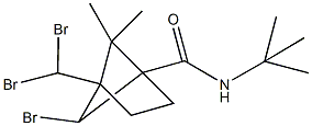 6-bromo-N-(tert-butyl)-4-(dibromomethyl)-5,5-dimethylbicyclo[2.1.1]hexane-1-carboxamide Struktur