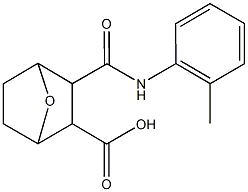 3-(2-toluidinocarbonyl)-7-oxabicyclo[2.2.1]heptane-2-carboxylic acid Struktur