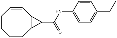 N-(4-ethylphenyl)bicyclo[6.1.0]non-2-ene-9-carboxamide Struktur