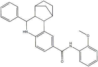 N-(2-methoxyphenyl)-10-phenyl-9-azatetracyclo[10.2.1.0~2,11~.0~3,8~]pentadeca-3,5,7-triene-5-carboxamide Struktur