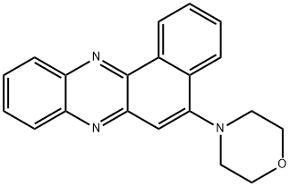 5-(4-morpholinyl)benzo[a]phenazine Struktur