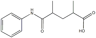 5-anilino-2,4-dimethyl-5-oxopentanoic acid Struktur