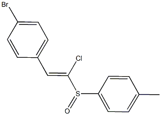 2-(4-bromophenyl)-1-chlorovinyl 4-methylphenyl sulfoxide Struktur