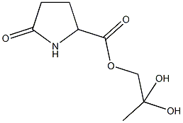 2,2-dihydroxypropyl 5-oxo-2-pyrrolidinecarboxylate Struktur