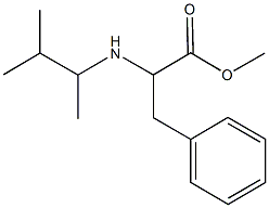 methyl 2-[(1,2-dimethylpropyl)amino]-3-phenylpropanoate Struktur