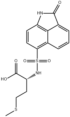 methyl-N-[(2-oxo-1,2-dihydrobenzo[cd]indol-6-yl)sulfonyl]homocysteine Struktur