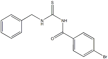 N-benzyl-N'-(4-bromobenzoyl)thiourea Struktur