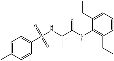 N-(2,6-diethylphenyl)-2-{[(4-methylphenyl)sulfonyl]amino}propanamide Struktur