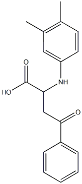 2-(3,4-dimethylanilino)-4-oxo-4-phenylbutanoic acid Struktur