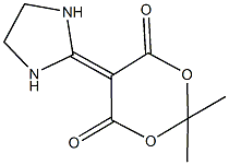 5-(2-imidazolidinylidene)-2,2-dimethyl-1,3-dioxane-4,6-dione Struktur