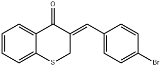 3-(4-bromobenzylidene)-2,3-dihydro-4H-thiochromen-4-one Struktur