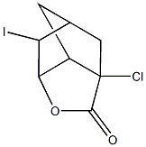 6-chloro-2-iodo-4-oxatricyclo[4.2.1.0~3,7~]nonan-5-one Struktur