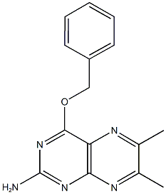 4-(benzyloxy)-6,7-dimethyl-2-pteridinylamine Struktur