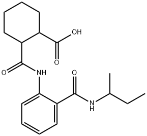 2-({2-[(sec-butylamino)carbonyl]anilino}carbonyl)cyclohexanecarboxylic acid Struktur