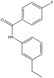 N-(3-ethylphenyl)-4-fluorobenzamide Struktur