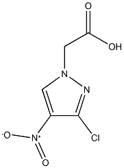 {3-chloro-4-nitro-1H-pyrazol-1-yl}acetic acid Struktur