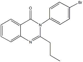 3-(4-bromophenyl)-2-propylquinazolin-4(3H)-one Struktur