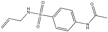 N-{4-[(allylamino)sulfonyl]phenyl}acetamide Struktur