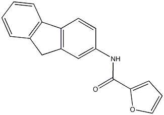 N-(9H-fluoren-2-yl)-2-furamide Struktur