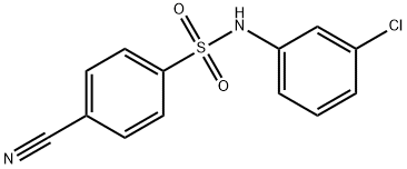 N-(3-chlorophenyl)-4-cyanobenzenesulfonamide Struktur