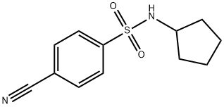 4-cyano-N-cyclopentylbenzenesulfonamide Struktur