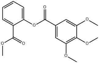 2-(methoxycarbonyl)phenyl3,4,5-trimethoxybenzoate Struktur