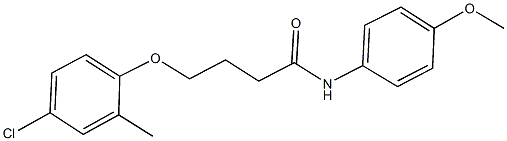 4-(4-chloro-2-methylphenoxy)-N-(4-methoxyphenyl)butanamide Struktur