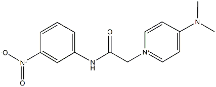 4-(dimethylamino)-1-[2-(3-nitroanilino)-2-oxoethyl]pyridinium Struktur