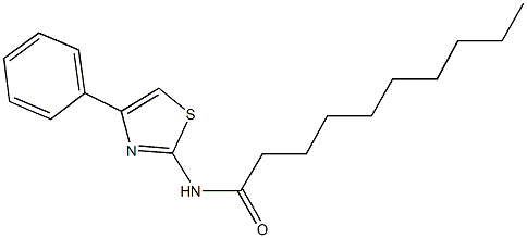 N-(4-phenyl-1,3-thiazol-2-yl)decanamide Struktur