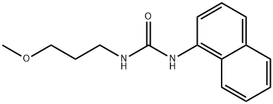 N-(3-methoxypropyl)-N'-(1-naphthyl)urea Struktur