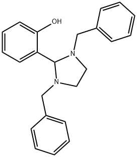 2-(1,3-dibenzyl-2-imidazolidinyl)phenol Struktur