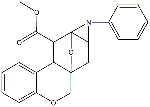 methyl 15-phenyl-10,16-dioxa-15-azapentacyclo[10.3.1.0~1,14~.0~3,12~.0~4,9~]hexadeca-4,6,8-triene-2-carboxylate Struktur