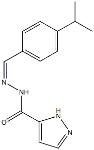 N'-(4-isopropylbenzylidene)-1H-pyrazole-5-carbohydrazide Struktur