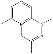 1,3,6-trimethyl-1H,4H-pyrido[2,1-c][1,2,4]triazin-5-ium Struktur